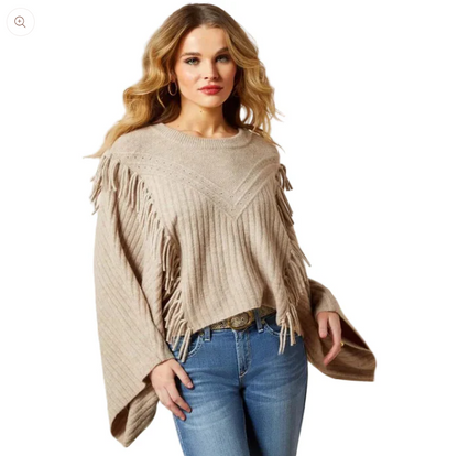 Sweater Ariat Fringe Poncho