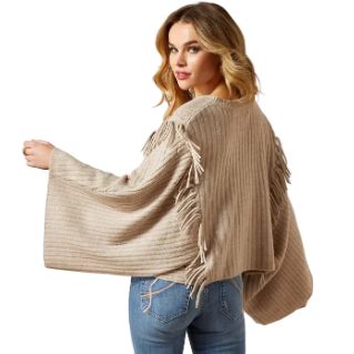 Sweater Ariat Fringe Poncho