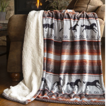 Running On The Range Plush Throw