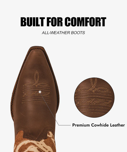 Cowhide Cowboy Boot Montana West