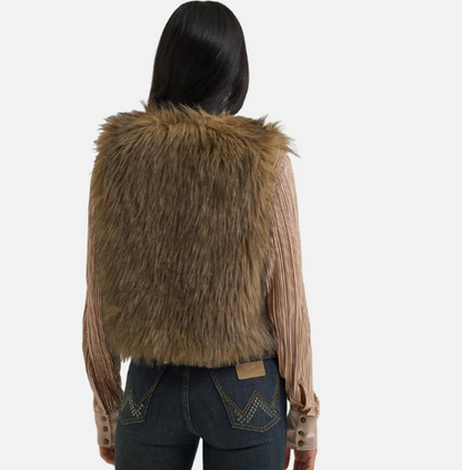 Wrangler x Lainey Wilson Faux Fur Vest