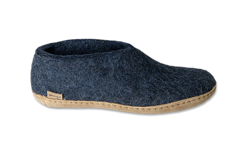 Glerup Men's Shoe Leather Bottom Slipper