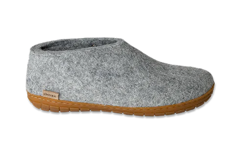 Glerup Men's Shoe Rubber Bottom Slipper
