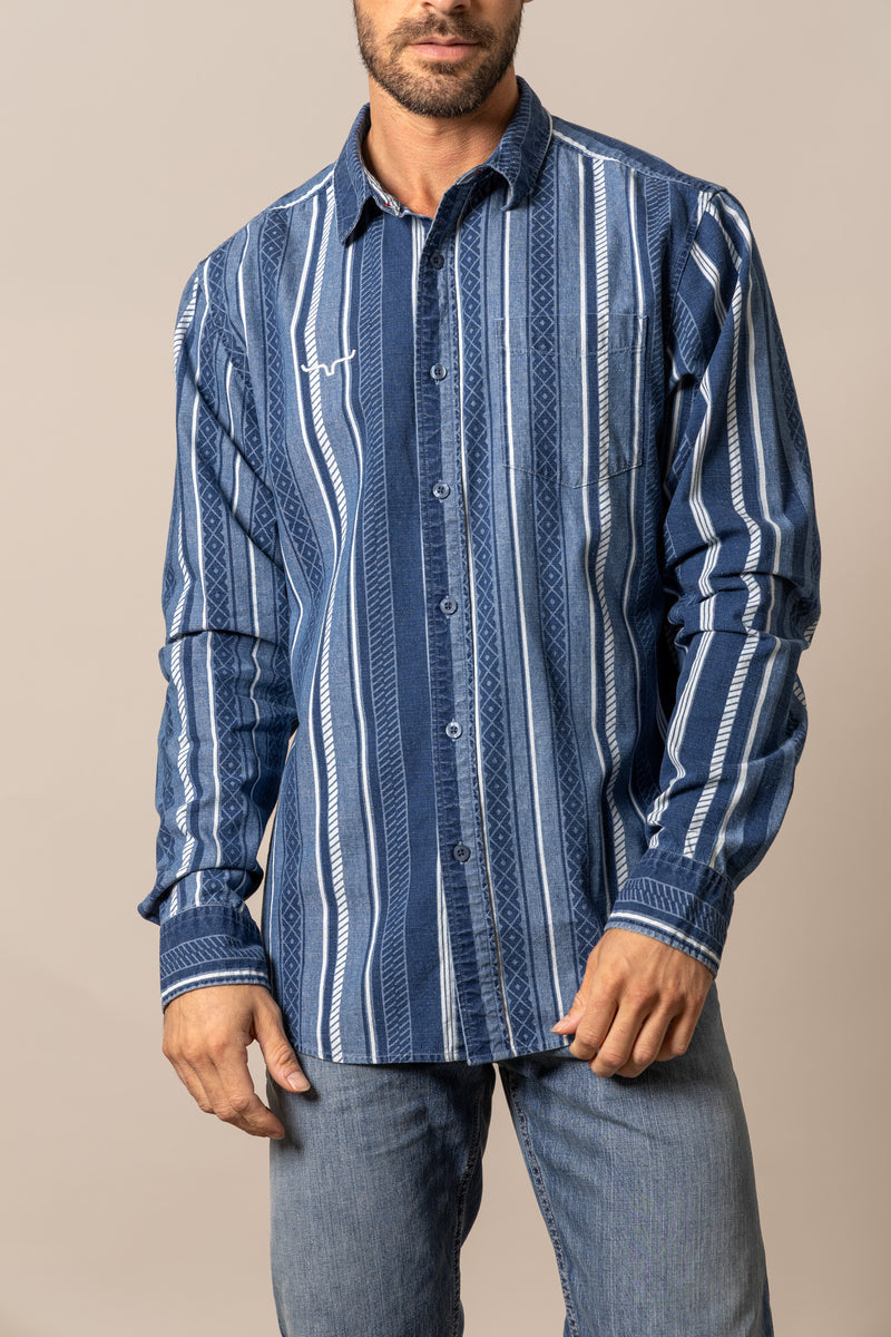 Shirt Kimes LS Retro Stripe Men's