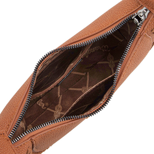 Purse Crossbody Whipstitch Detail