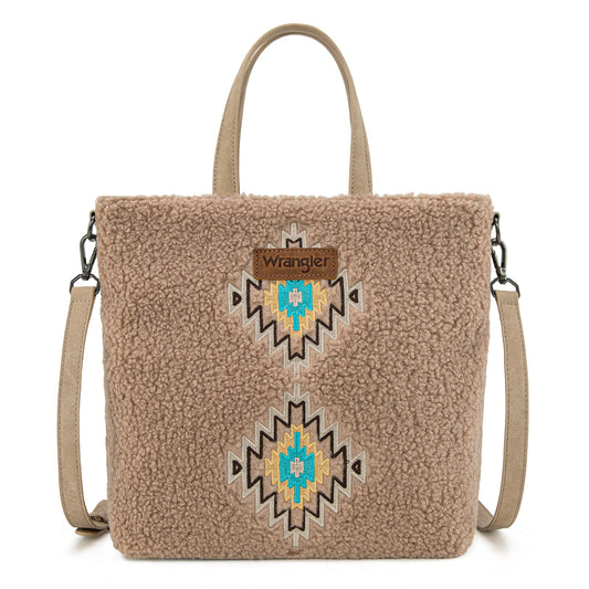 Purse WR Sherpa Aztec Tote