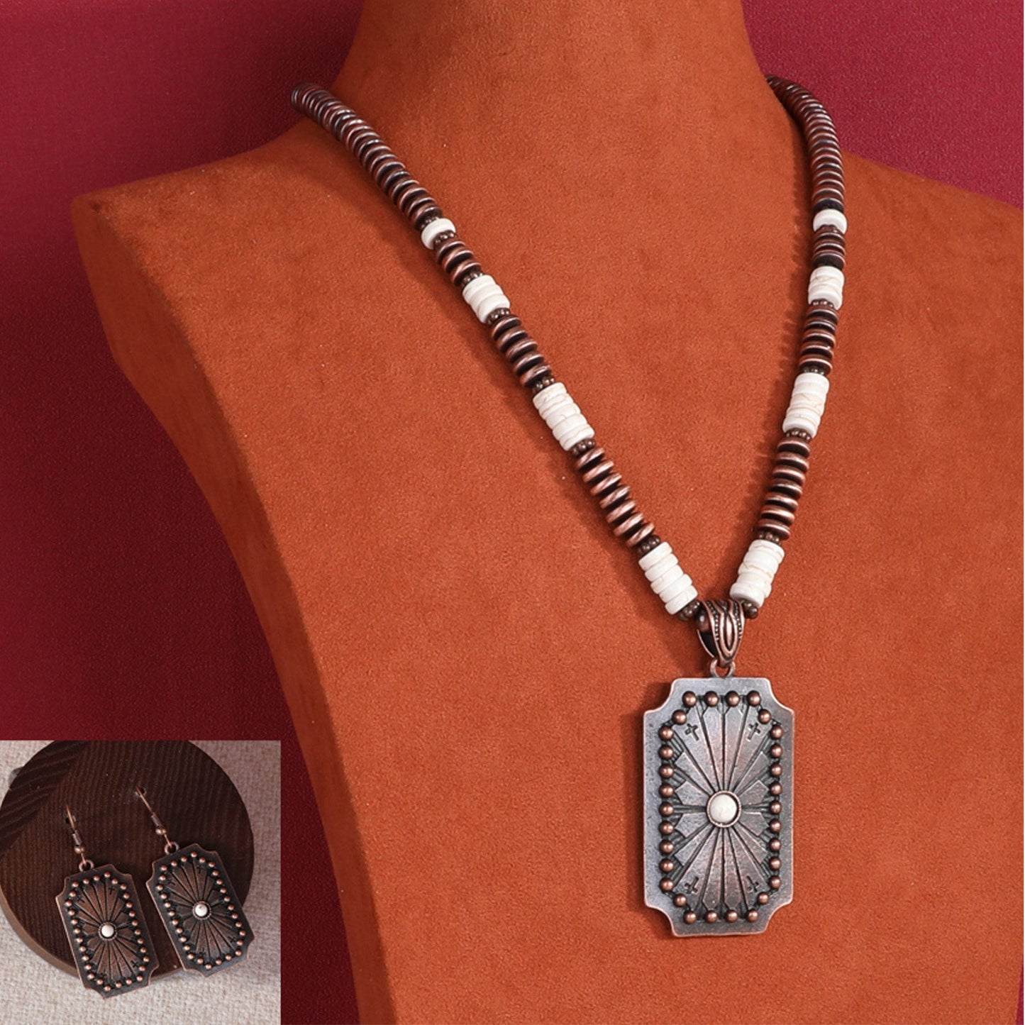 Wrangler Nava Conch Pendant with Earings