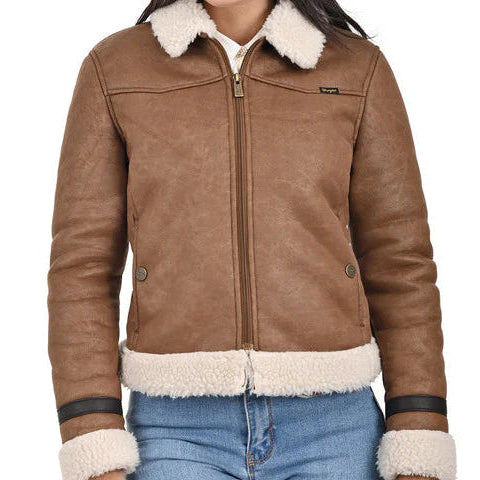 Jacket Wrangler Faux Fur Trim Ladies
