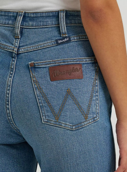 Jeans Wrangler Retro High Rise Flare Bailey Raw Hem