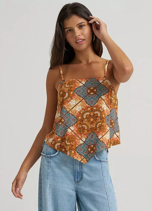 Top Wrangler Bandana Spagetti Tank