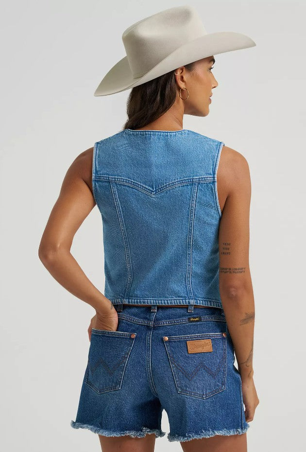 Vest Wrangler Women's Light Denim
