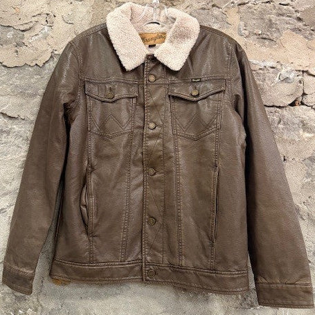 Jacket Wrangler Fur Lined Faux Leather