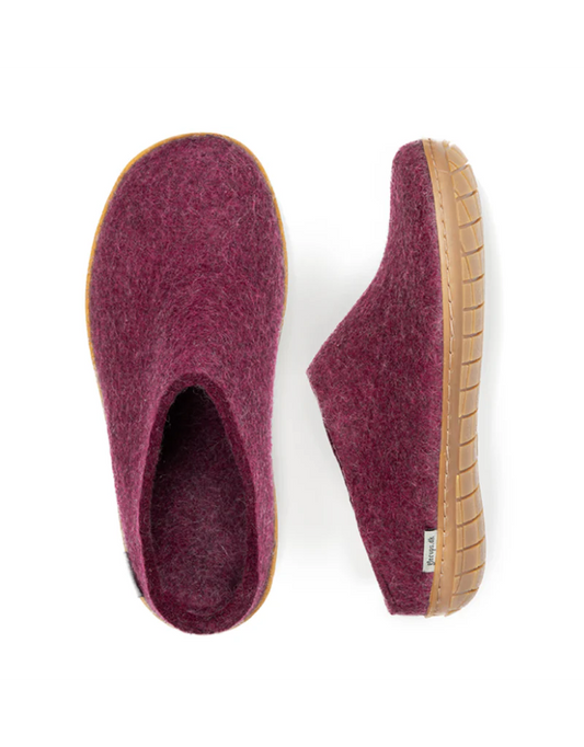 Glerup Men's Slip On Rubber Bottom Slipper