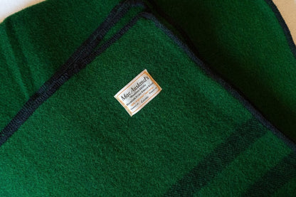 MacAusland Wool Blanket Queen Solid/Stripe🍁