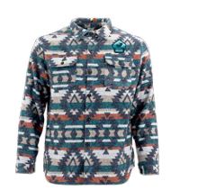 Men's Shacket Blue Aztec