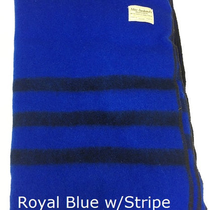 MacAusland Wool Blanket Queen Solid/Stripe🍁