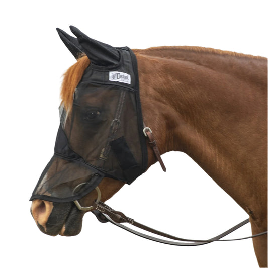 Horse Fly Mask Quiet Ride Long Nose with Ears