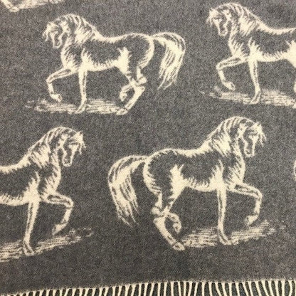 Wool Throw Horse