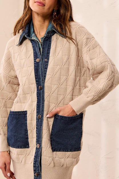 Tribal Jacket Sweater Jean Long