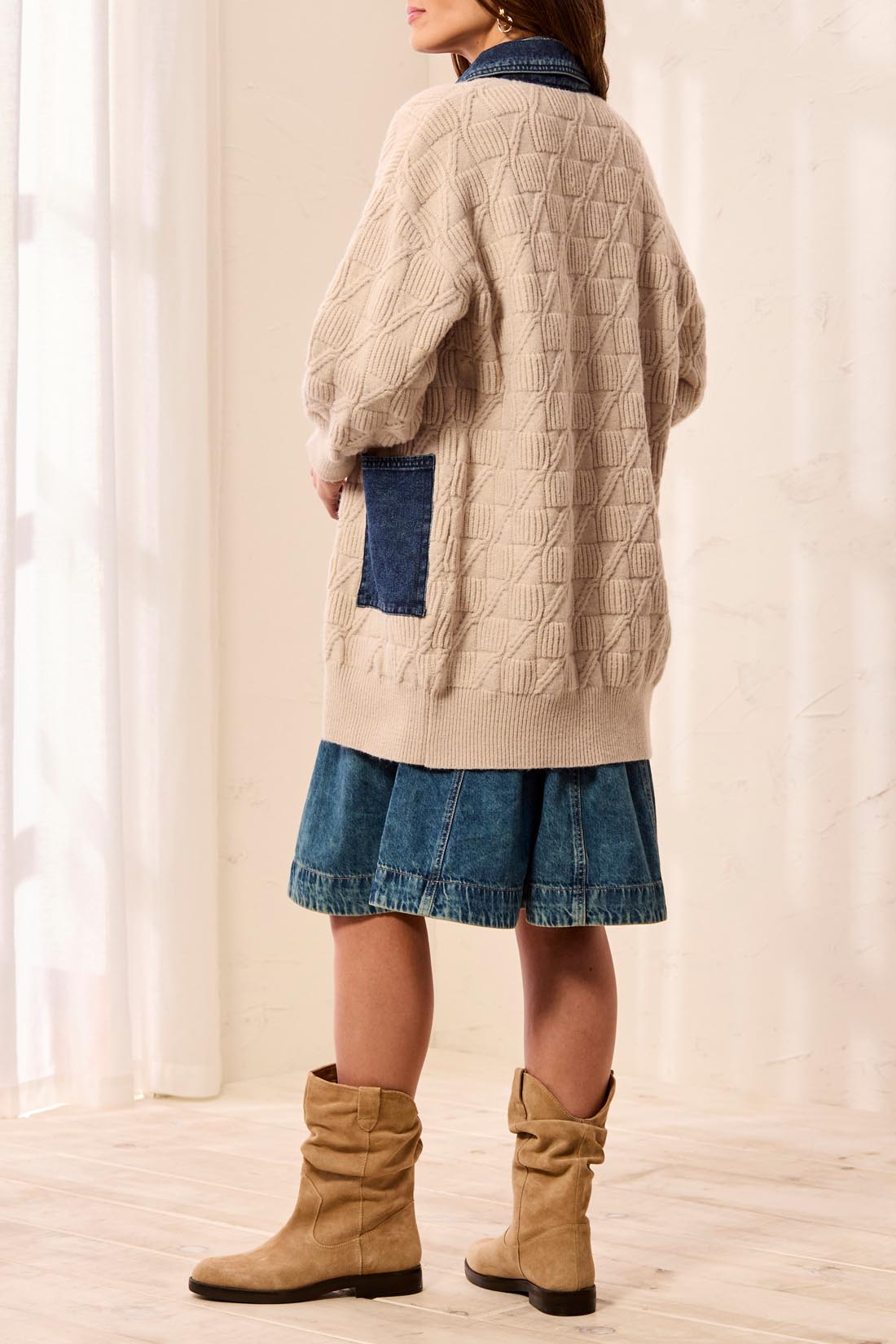 Tribal Jacket Sweater Jean Long
